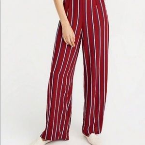 Abercrombie & Fitch Striped Wide Leg Palazzo Pants
